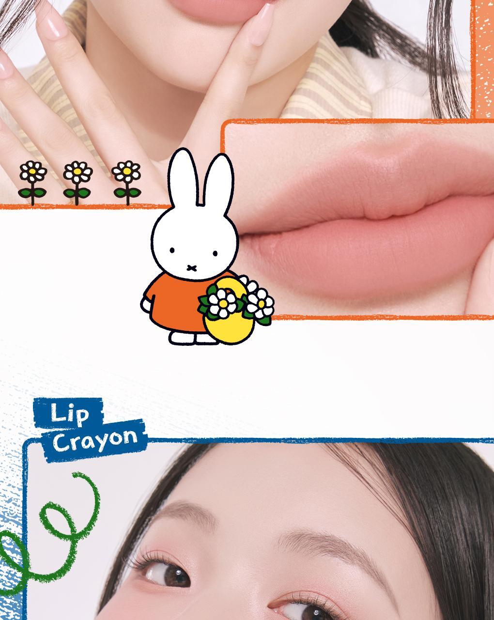 rom&nd X Miffy - Blurffy Lip Crayon