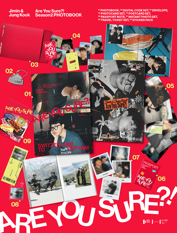 JIMIN X JUNG KOOK - [ARE YOU SURE?! Season 2] Photobook