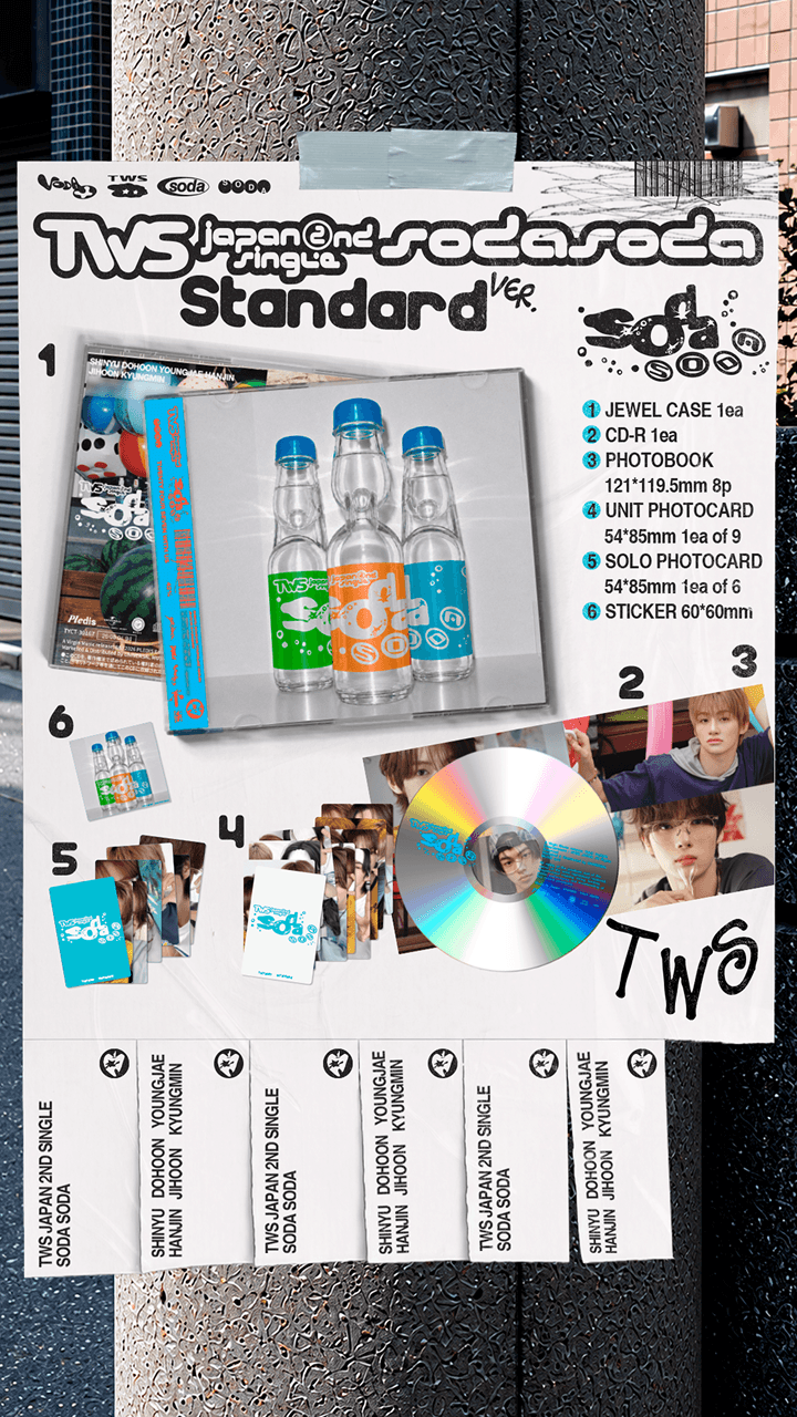 [PRE-ORDER] TWS - SODA SODA (Japan 2nd Single Album) Standard Ver.