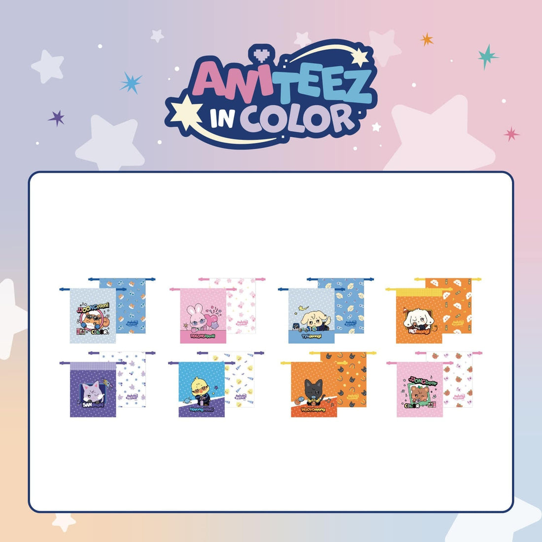[PRE-ORDER] ATEEZ - ANITEEZ Color Pouch (ANITEEZ IN COLOR) (Random)