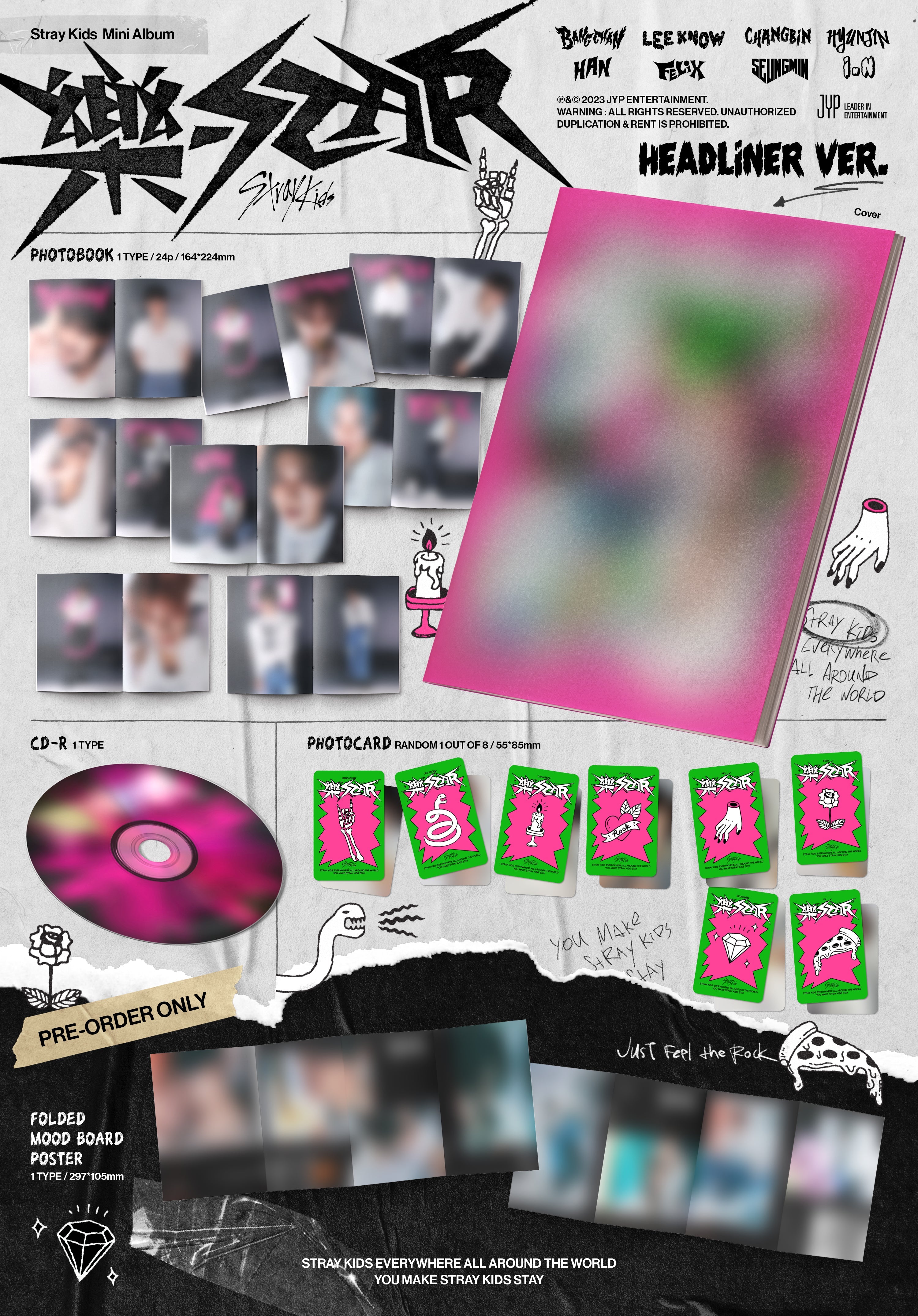 Stray Kids - ROCK-STAR (8th Mini Album) HEADLINER Ver.