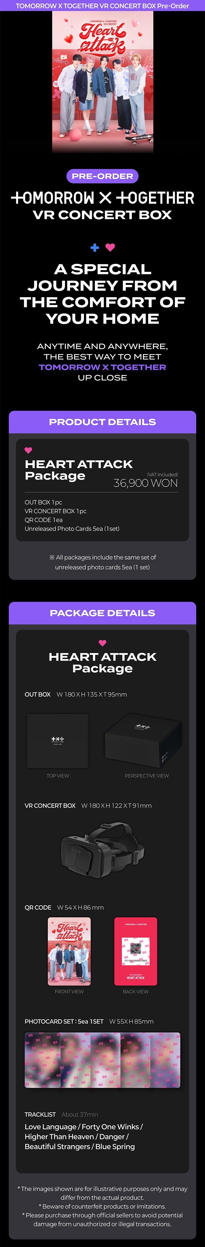 TOMORROW X TOGETHER - VR Concert Box HEART ATTACK Package