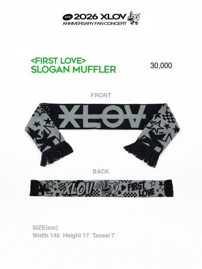 XLOV - [FIRST LOVE] Slogan Muffler
