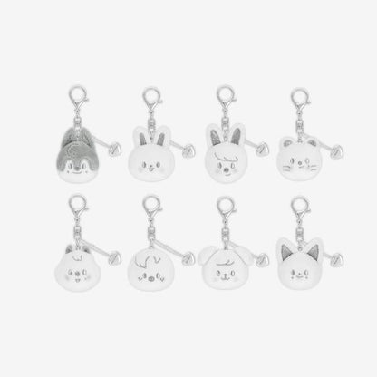 Stray Kids - [dominATE : celebrATE] SKZOO Face Keyring Silver Ver. [Wolf Chan]