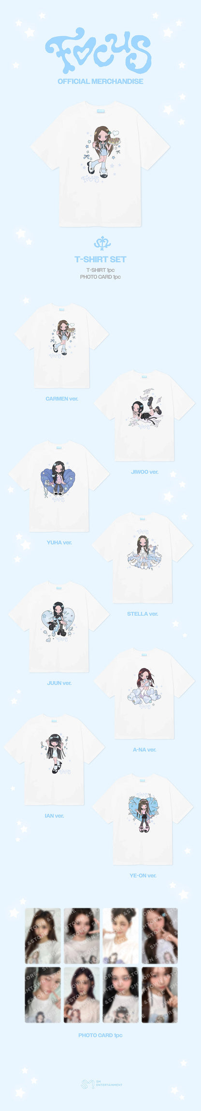 Hearts2Hearts - FOCUS (T-Shirt Set)