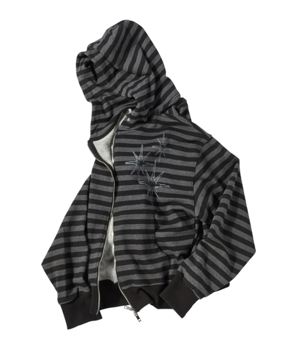 UNTITLED SEOUL - Starlight Stripe Zip-Up Hoodie (NCT WISH RIKU's Pick)