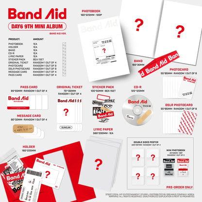 DAY6 - Band Aid (9th Mini Album) (Random Ver.)