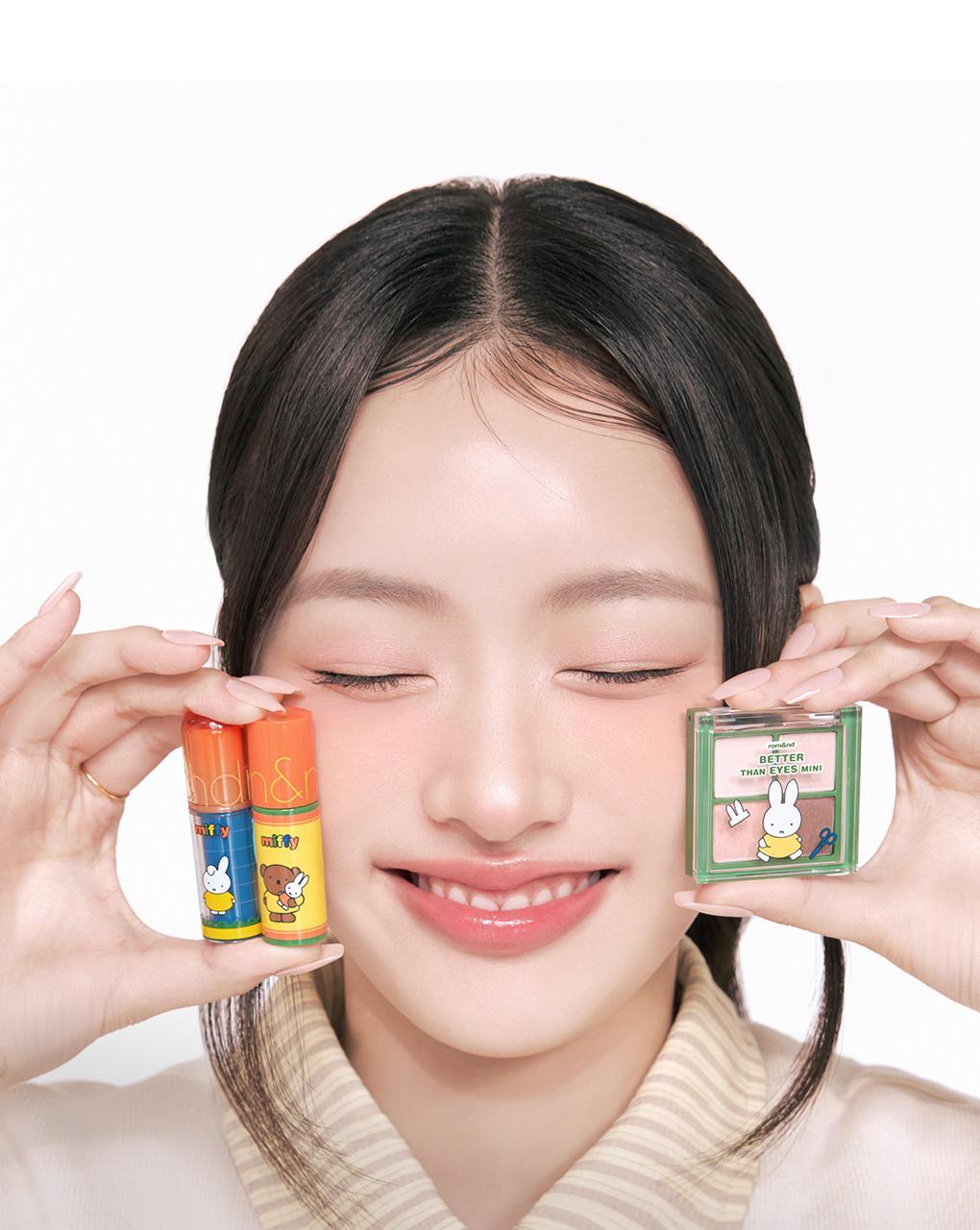 rom&nd X Miffy - Stationery Store Set (Mini Tint 2EA + Mini Eye Shadow + Memo Pad)