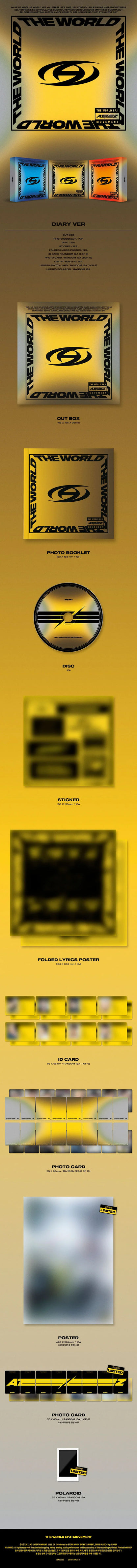 ATEEZ - THE WORLD EP.1 : MOVEMENT (8th Mini Album) (Random Ver.) (Deals)