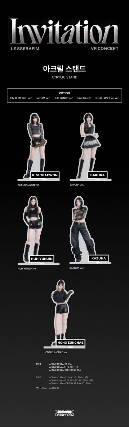 (Pre-Order) LE SSERAFIM - VR Concert: Invitation (Acrylic Stand)