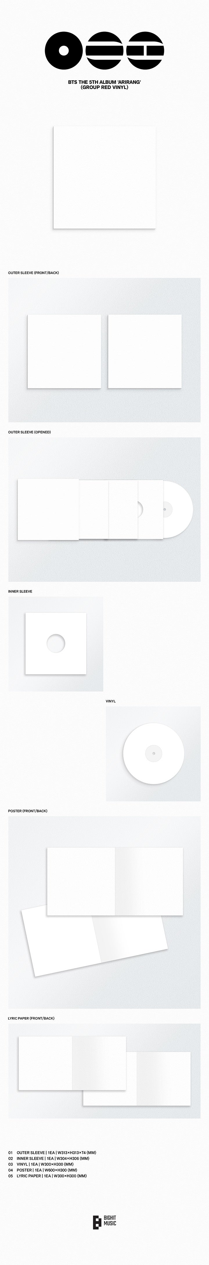 BTS - 5th Album *ARIRANG* (Standard Vinyl | Random Ver.) [Pre-Order]