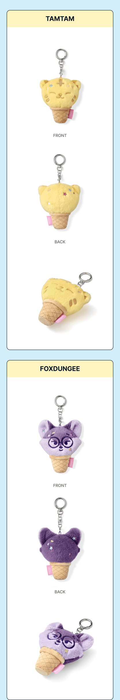 [PRE-ORDER] SEVENTEEN - MINITEEN Face Keyring (Ice Cream)