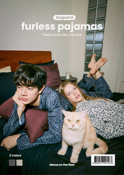 dance on the floor - 25FW Furless Pajamas [Long] - Leopard (ATEEZ Wear)