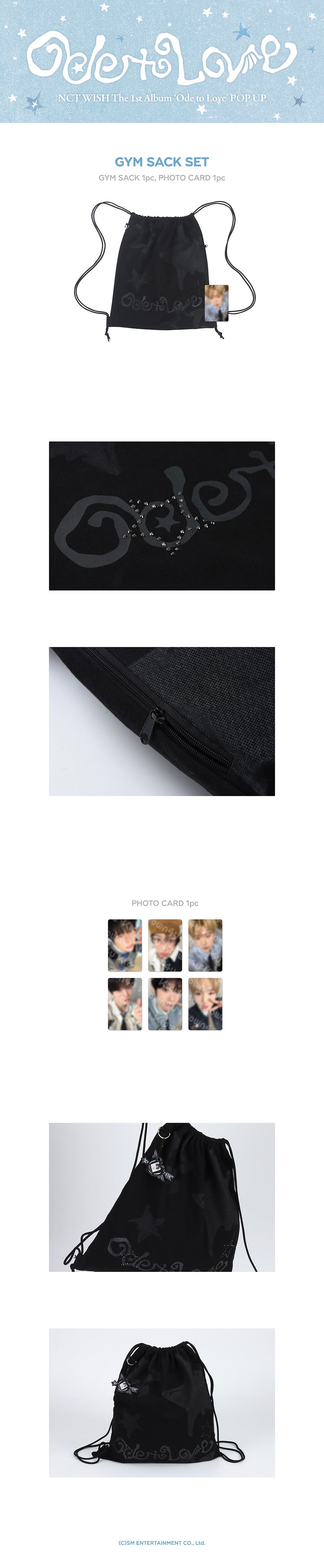 NCT WISH - Gym Sack Set (Ode to Love POP UP MD)