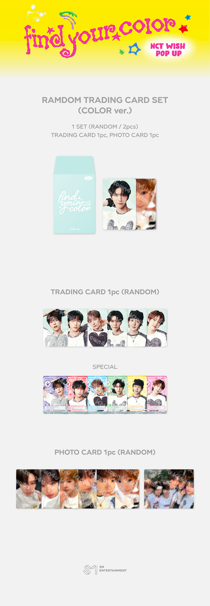 NCT WISH - FIND YOUR COLOR Random Trading Card Set [PRE-ORDER]