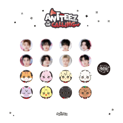 ATEEZ Aniteez in the Calling Random Can Badge