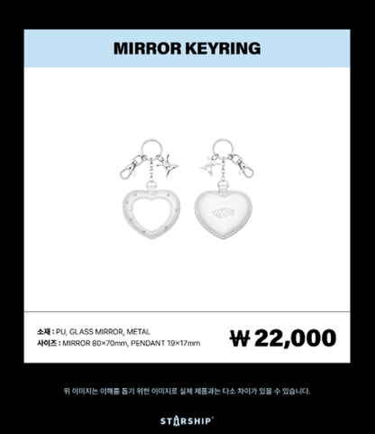 [PRE-ORDER] MONSTA X - [2026 WORLD TOUR THE X : NEXUS] MIRROR KEYRING