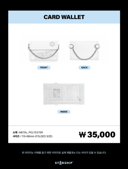 MONSTA X - [2026 WORLD TOUR THE X : NEXUS] Card Wallet [Pre‑Order]