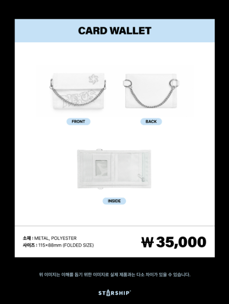 MONSTA X - [2026 WORLD TOUR THE X : NEXUS] Card Wallet [Pre‑Order]