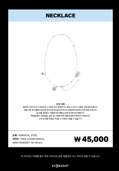 MONSTA X - [2026 WORLD TOUR THE X : NEXUS] Necklace [Pre‑Order]