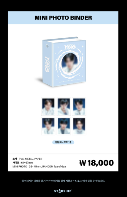 MONSTA X - [2026 WORLD TOUR THE X : NEXUS] Mini Photo Binder [Pre‑Order]