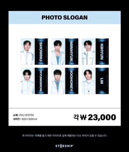[PRE-ORDER] MONSTA X - [2026 WORLD TOUR THE X : NEXUS] PHOTO SLOGAN