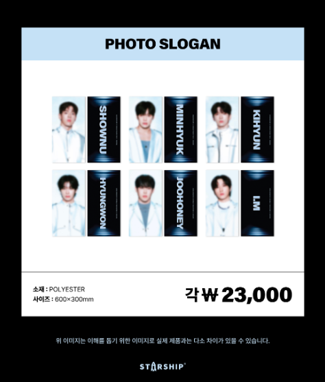[PRE-ORDER] MONSTA X - [2026 WORLD TOUR THE X : NEXUS] PHOTO SLOGAN