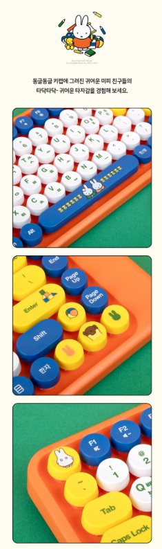 ROYCHE - Miffy Wireless Multi-Pairing Keyboard & Mouse Combo