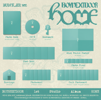 BOYNEXTDOOR - HOME (1st Studio Album)