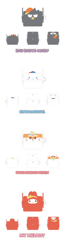 [PRE-ORDER] Stray Kids - Card Wallet Cross Bag (SKZOO x Sanrio Characters)