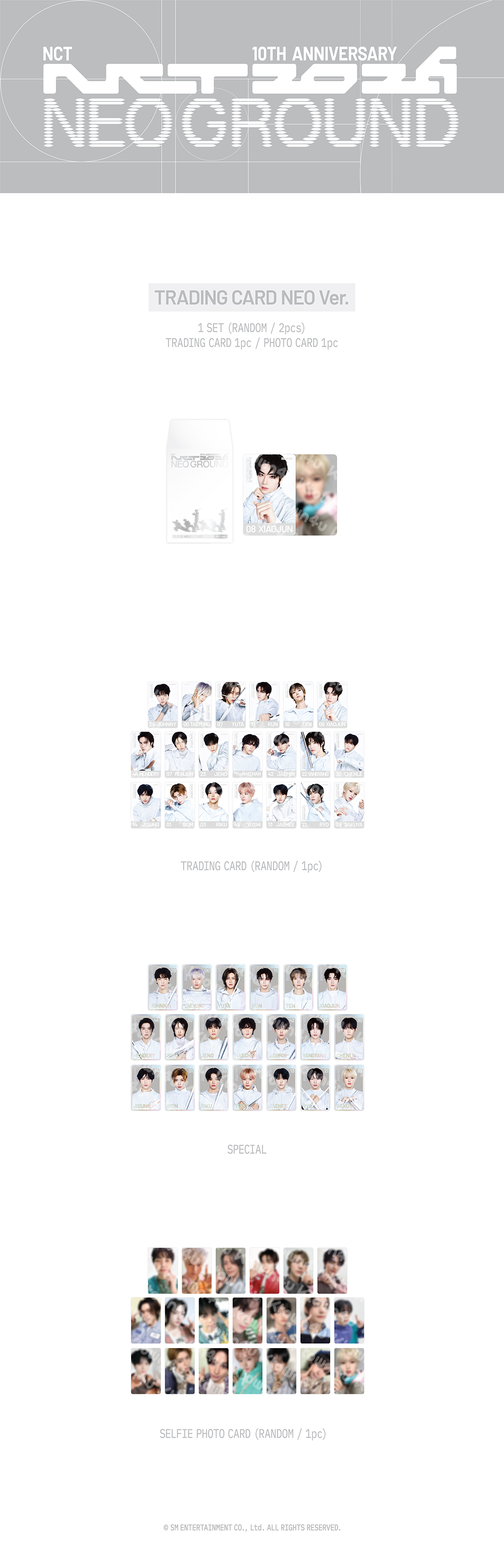[PRE-ORDER] NCT - Random Trading Card Neo Ver. (NCT 10TH ANNIVERSARY NCT 2026 POP UP : NEO GROUND MD)