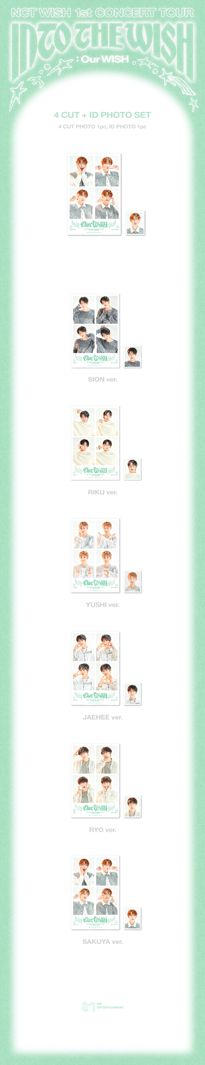 NCT WISH - INTO THE WISH : Our WISH (4-Cut + ID Photo Set) [PRE-ORDER]