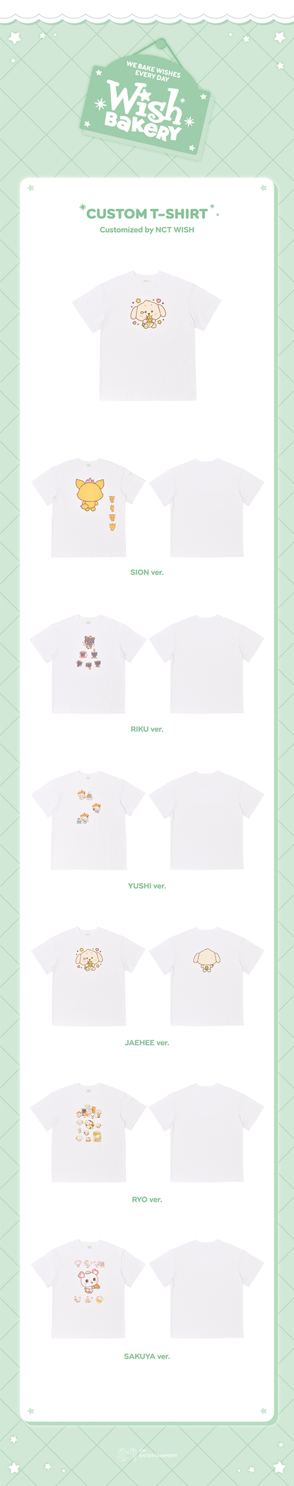 NCT WISH - 2026 Pop-Up 'WISH BAKERY' Custom T-Shirt