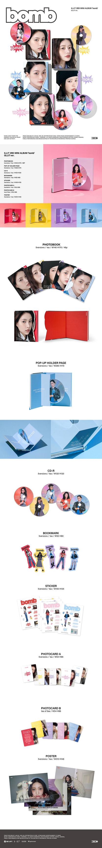 ILLIT - bomb (3rd Mini Album) GLLIT ver.