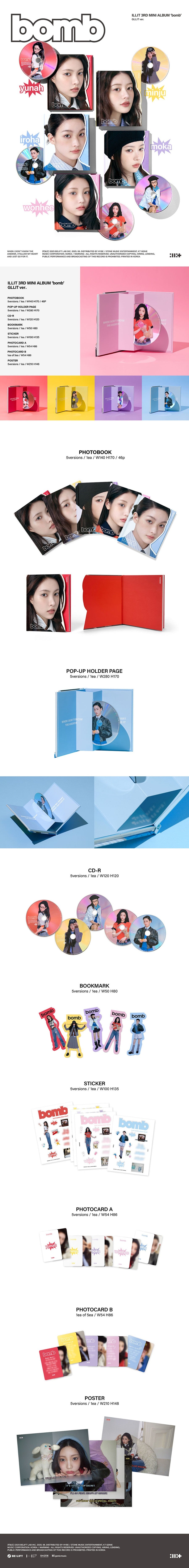 ILLIT - bomb (3rd Mini Album) GLLIT ver.