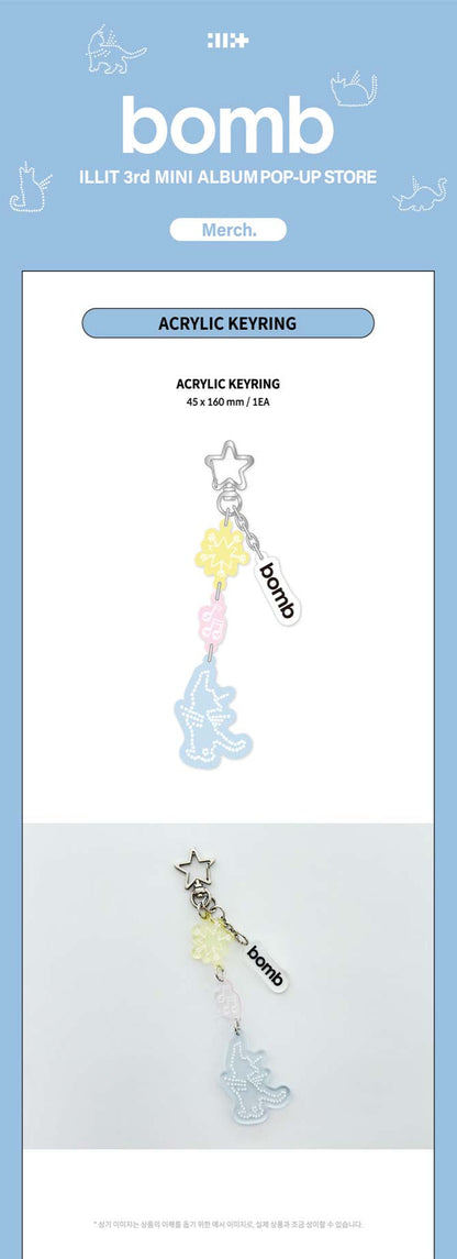 ILLIT - bomb (POP-UP) Acrylic Keyring