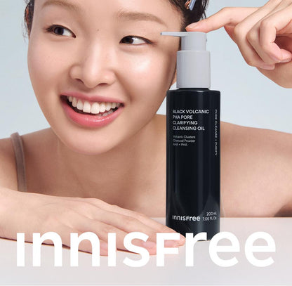 Innisfree - Black Volcanic PHA Pore Clarifying Cleansing Oil 200ml