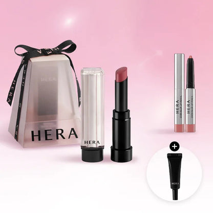 HERA - Sensual Tinted Shine Stick + Pink Hazel Lip Pencil + Lip Serum Mini - #99 Black Cherry
