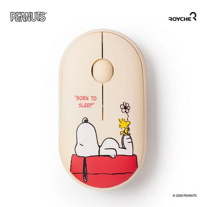 ROYCHE - Peanuts Snoopy Wireless Noise-Free Mouse - Beige