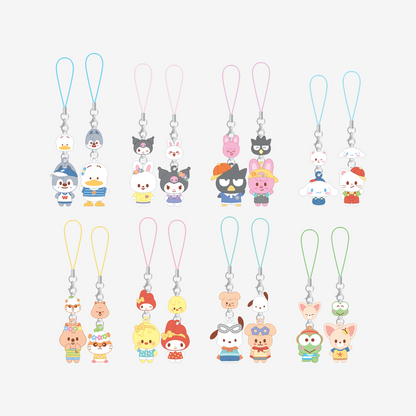 [PRE-ORDER] Stray Kids - Mini Figure Couple Keyring (SKZOO x Sanrio Characters) - FoxI.Ny X KEROKEROKEROPPI