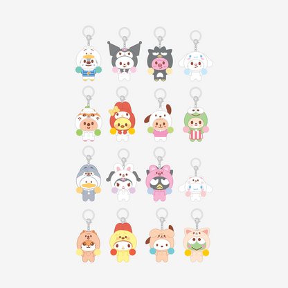 [PRE-ORDER] Stray Kids - Secret Flocked Figure Keyring (Cheer Up Ver.) (SKZOO x Sanrio Characters)