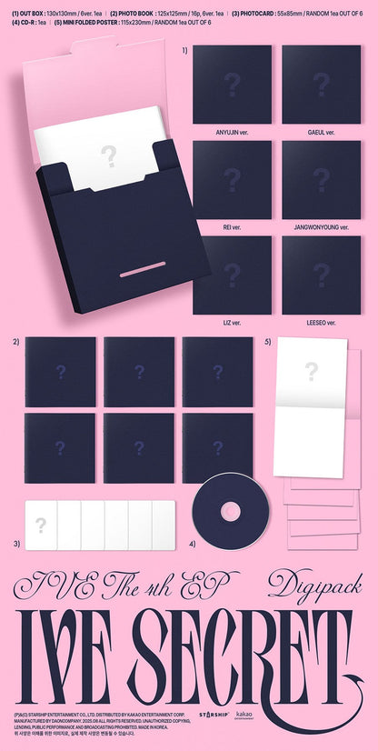 IVE – IVE SECRET (4th EP) Digipack Ver. Limited