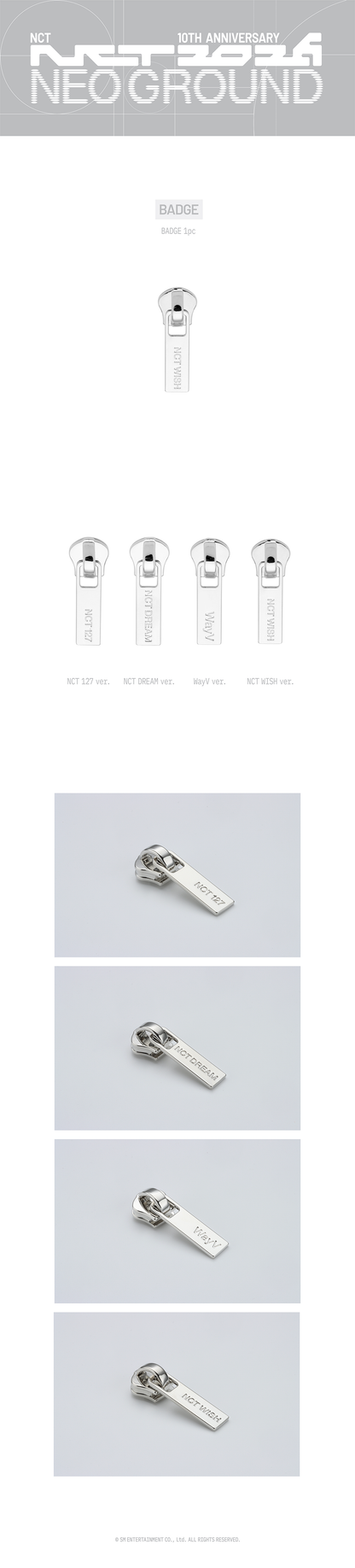 [PRE-ORDER] NCT - Badge (NCT 10TH ANNIVERSARY NCT 2026 POP UP : NEO GROUND MD)