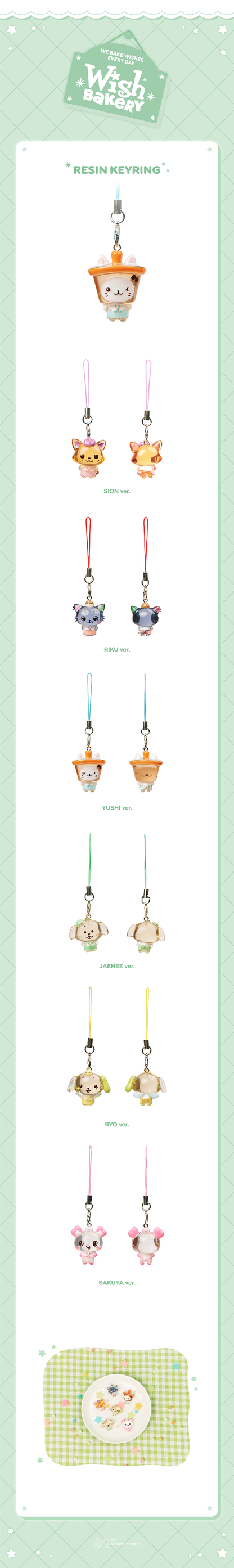 NCT WISH - 2026 Pop-Up 'WISH BAKERY' Resin Keyring
