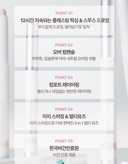 Heart Percent - Dote On Mood Lineproof Lip Pencil (SUNGHO’s Pick)