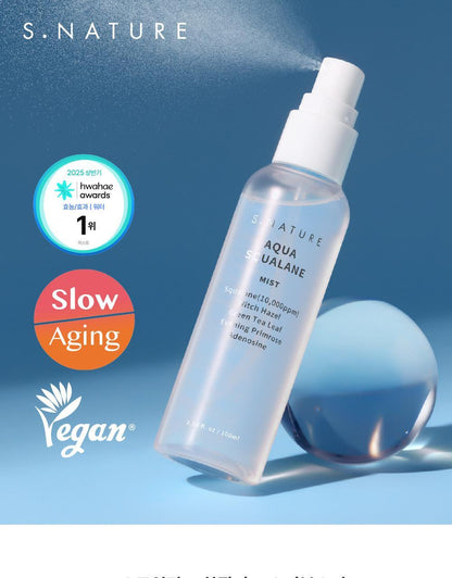 S.NATURE Aqua Squalane Mist 100ml (+ Cream 10ml) (LIZ's Pick)