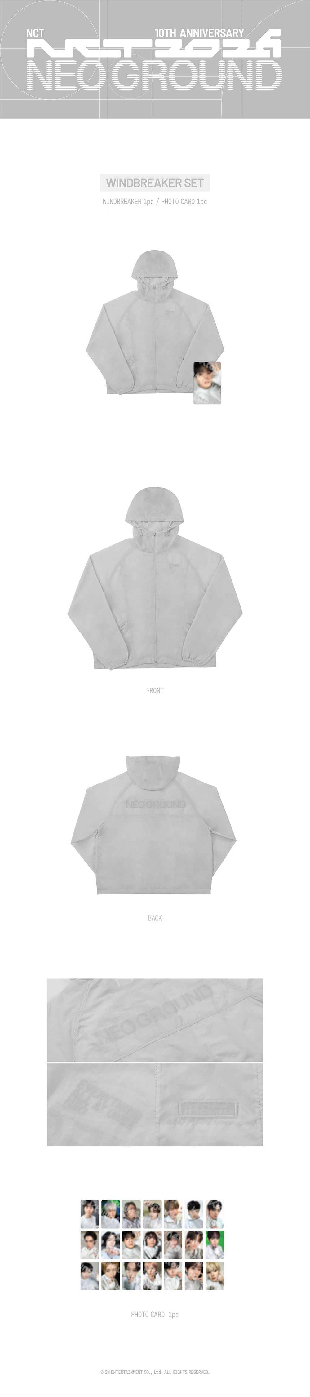 [PRE-ORDER] NCT - Windbreaker Set (NCT 10TH ANNIVERSARY NCT 2026 POP UP : NEO GROUND MD)