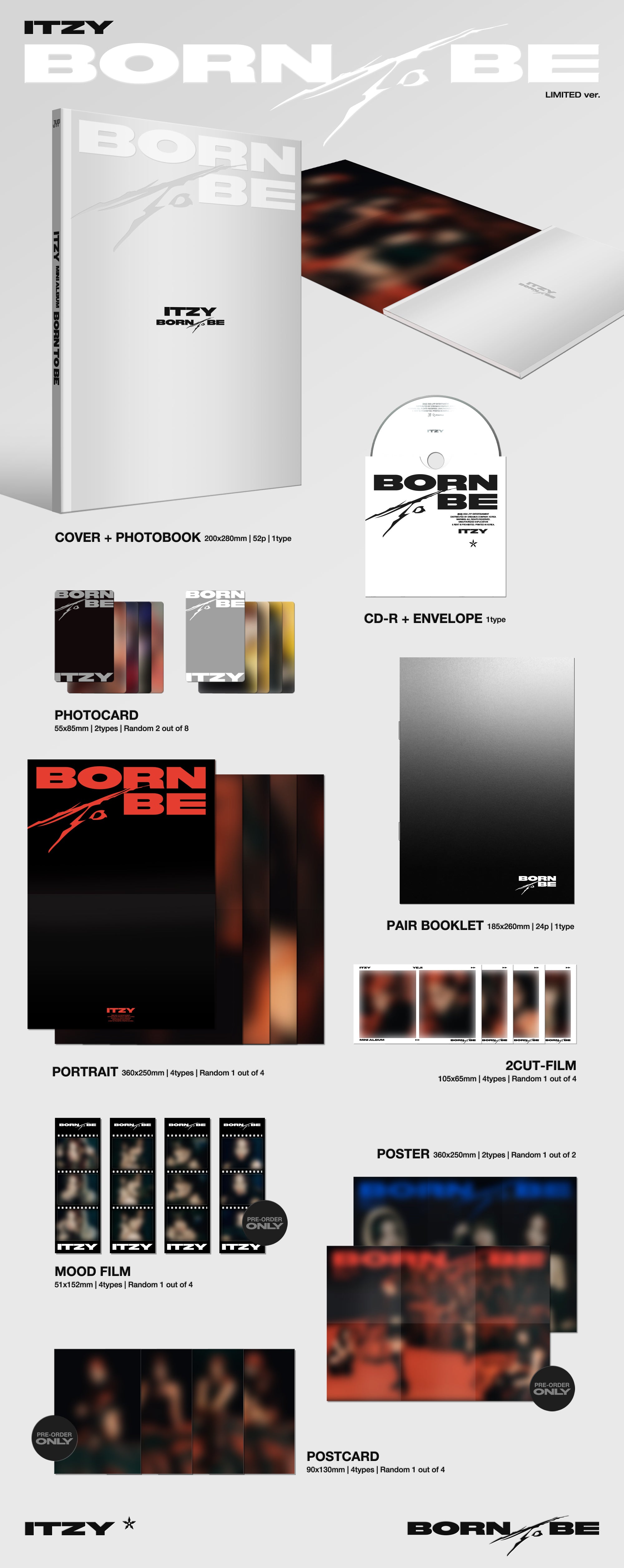 ITZY - BORN TO BE (8th Mini Album) LIMITED Ver.
