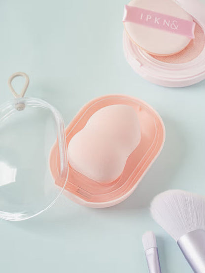Daiso - Gourd-Shaped Makeup Puff & Case Set [DKinKL]