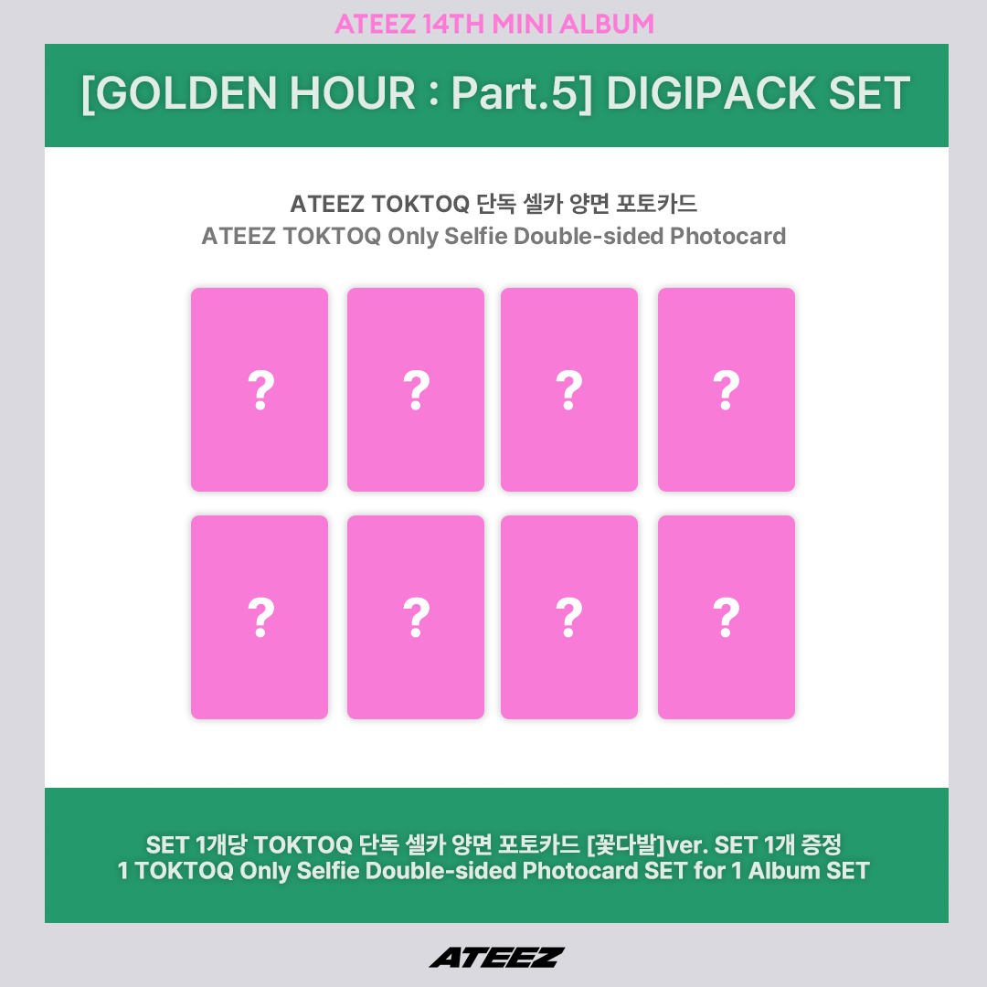 [PRE-ORDER] ATEEZ - GOLDEN HOUR : Part.5 (14th Mini Album) Digipack Unit Ver.